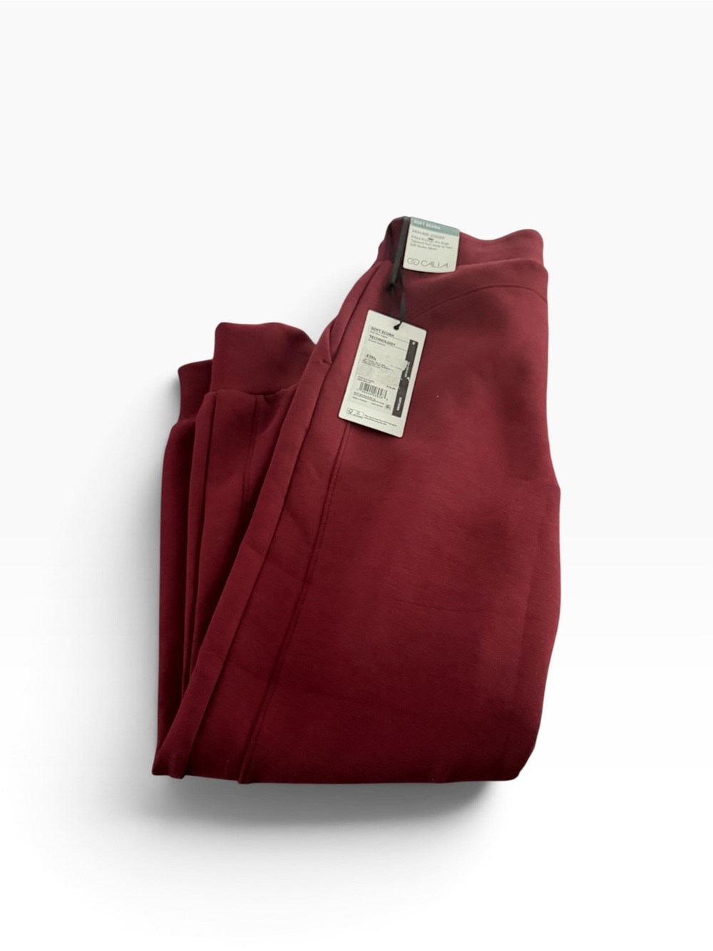 CALIA Soft Scuba High Rise Joggers Deep Merlot XS NW